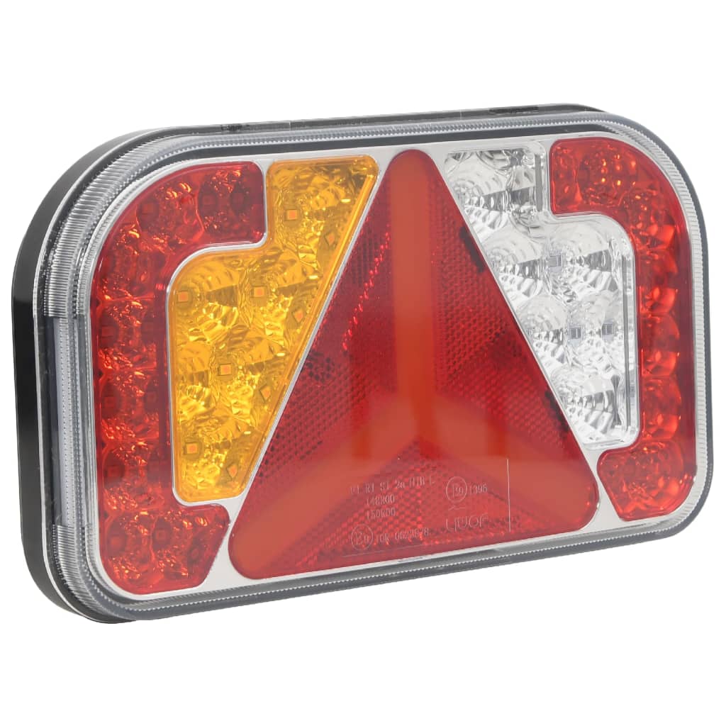 Tilhengerlys 2 stk rød 24x5x14,5 cm 12V LED - FosenService.no