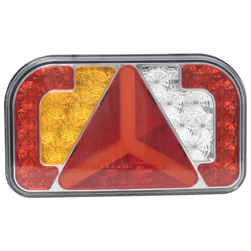 Tilhengerlys 2 stk rød 24x5x14,5 cm 12V LED - FosenService.no