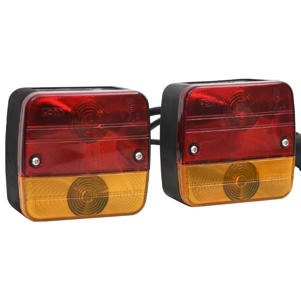 Tilhengerlys 2 stk rød 10,5x5x9,5 cm 12V - FosenService.no