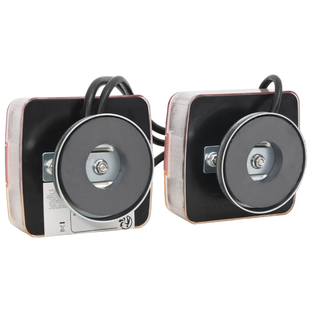 Tilhengerlys 2 stk rød 10,5x7,5x10 cm 12V LED - FosenService.no