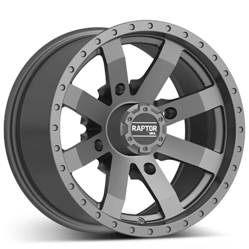 URA-RAPTOR Matt Gun Metal 4x136 7x14