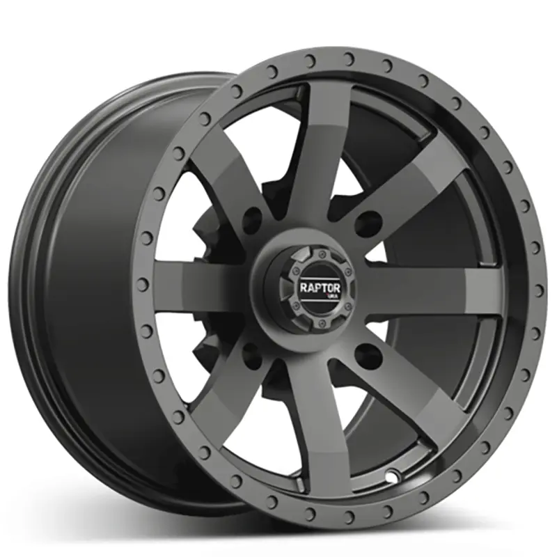 URA-RAPTOR Matt Gun Metal 4x115 8x14