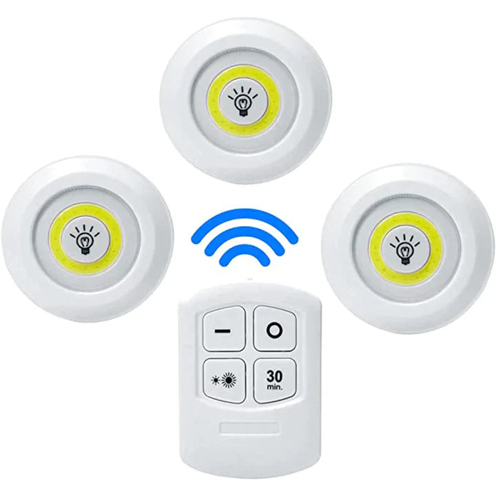 LED-spotlights batteridrevne 3 Stk 