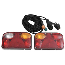 Tilhengerlys 2 stk rød 23x6x13 cm 12V - FosenService.no