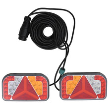 Tilhengerlys 2 stk rød 24x5x14,5 cm 12V LED - FosenService.no
