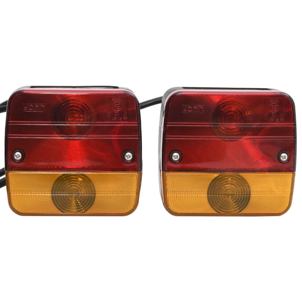 Tilhengerlys 2 stk rød 10,5x5x9,5 cm 12V - FosenService.no