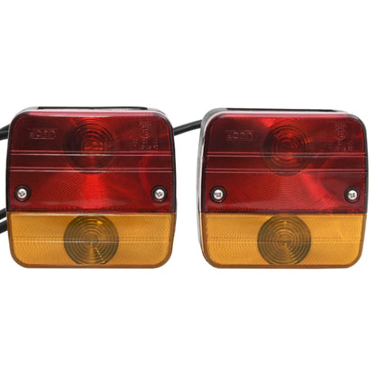 Tilhengerlys 2 stk rød 10,5x5x9,5 cm 12V - FosenService.no