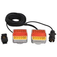 Tilhengerlys 2 stk rød 10,5x7,5x10 cm 12V LED - FosenService.no