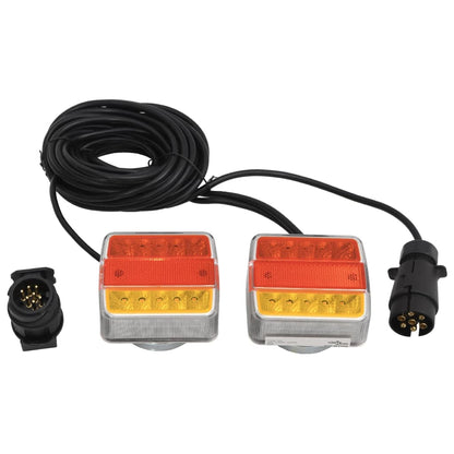 Tilhengerlys 2 stk rød 10,5x7,5x10 cm 12V LED - FosenService.no