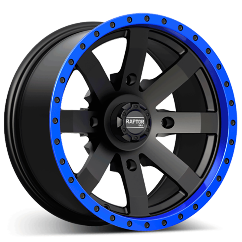 URA-RAPTOR Blue Lip Matt Black 4x156 8x14