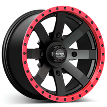 URA-RAPTOR Red Lip Matt Black 4x136 8x14 